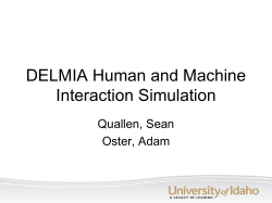 DELMIA Human and Machine Interaction Simulation ()