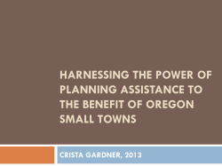 Oregon Land Use Law: The Case Study of Measure 49