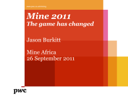 Mine 2011 - Mine Africa