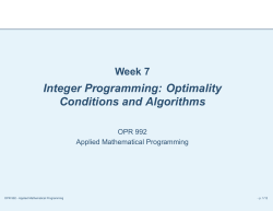 Integer Programming: Optimality Conditions and Algorithms