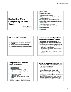 Evaluating Time Complexity of Your Code