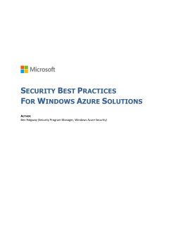 Security Best Practices for Windows Azure
