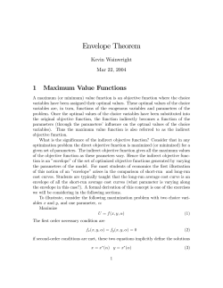 Envelope Theorem