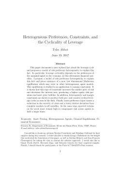 Heterogeneous Preferences, Constraints, and the