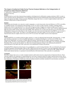 The Impact of Isothermal Holds During Thermal Analysis Methods