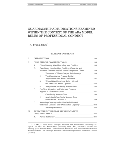 guardianship adjudications examined within the context of the aba
