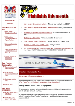 D Important news for you Best Practice Bookkeeping BAS Agent