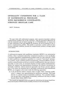 optimality conditions for a class of mathematical