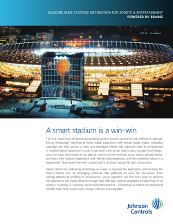 A smart stadium is a win-win