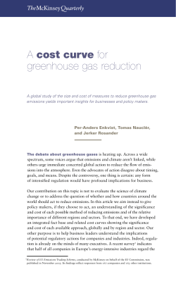 A cost curve for greenhouse gas reduction