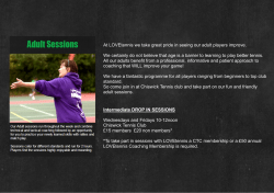 At LOVEtennis we take great pride in seeing our adult players