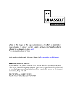 Effect of the shape of the exposure-response function on estimated