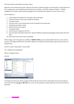 C# Tutorial Create a Rock Paper and Scissors Game