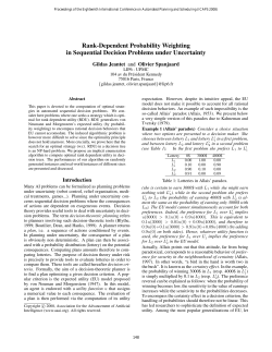 Rank-Dependent Probability Weighting in Sequential Decision