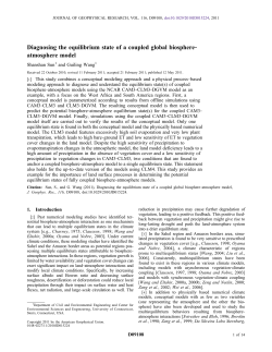 Diagnosing the equilibrium state of a coupled global biosphere