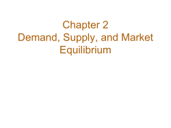 Supply and Demand