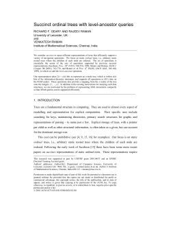Succinct ordinal trees with level-ancestor queries