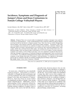 Incidence, Symptoms and Diagnosis of - J