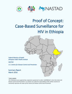 Proof of Concept: Case-Based Surveillance for HIV in