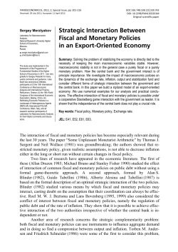 Strategic Interaction Between Fiscal and