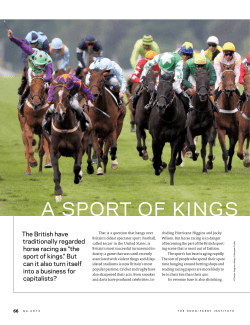 A sport of kings