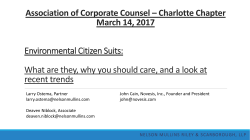 Environmental Citizen Suits - Association of Corporate Counsel