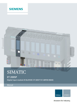 DI 8x24VDC ST digital input module (6ES7131