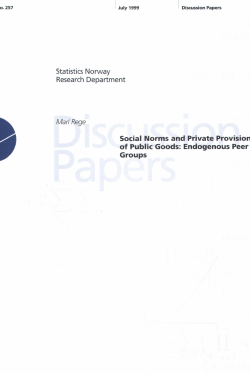 Social Norms and Private Provision of Public Goods