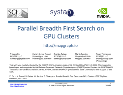 Parallel Breadth First Search on GPU Clusters