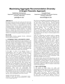 Maximizing Aggregate Recommendation Diversity: A Graph