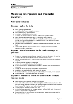 Nine-point checklist - Ministry of Education