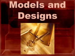 Models and Designs