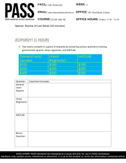 ECOR 2606 DE &ndash; Week 9