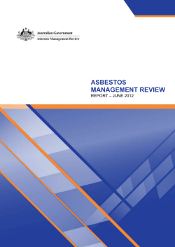 Asbestos Management Review - Final Report, June 2012 (DOCX