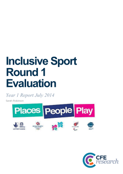 Inclusive Sport Round 1 Evaluation