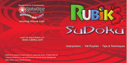 Rubik`s&reg; Sudoku Solution Booklet