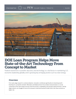 DOE Loan Program Helps Move State-of-the
