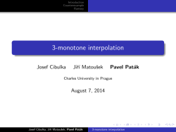 3-monotone interpolation