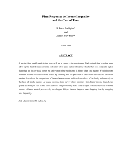 Firm Responses to Income Inequality and the Cost of Time