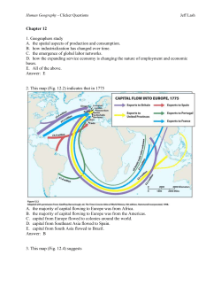 Human Geography - Clicker QuestionsJeff Lash Chapter 12 1