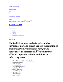 Controlled human malaria infection by intramuscular and direct