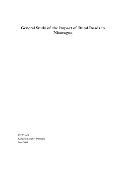Evaluating the impact of rural roads in Nicaragua