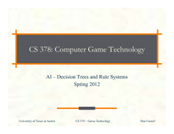 Game AI - UT Computer Science