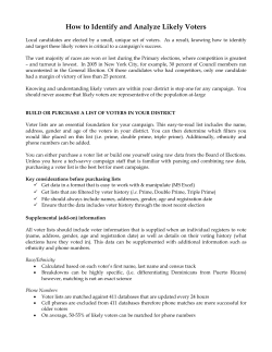 How to Identify and Analyze Likely Voters