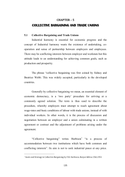 collective bargaining and trade unions