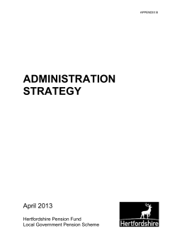 administration strategy &ndash; first draft