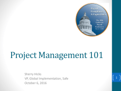 Session 4 - Project Management 101