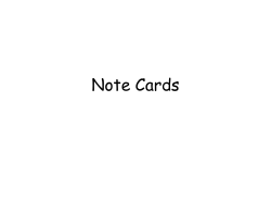 Note Cards