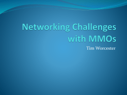 Networking Challenges with MMOs