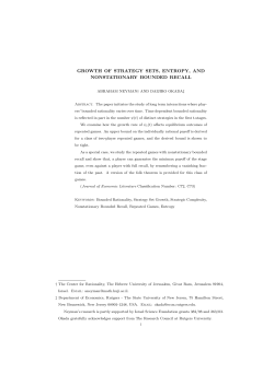 growth of strategy sets, entropy, and